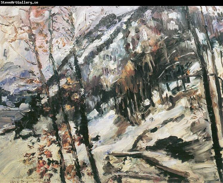 Lovis Corinth Walchensee mit Herzogstand im Schnee